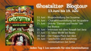Fahrplan zu Ghostsitter - Blogtour