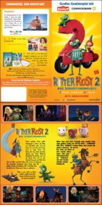 Flyer zur grossen Ritter Rost 2 Verlosung