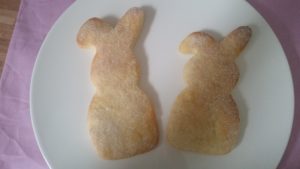 unsere zuckersuessen Osterhasen fuers Osterfruehstueck