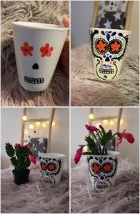 DIY Sugar Skull Tasse zum Film Coco von Disney Pixar