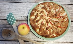 Low Carb Ofenpfannkuchen mit Apfel und Streuseln