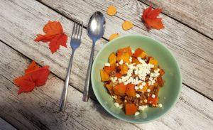 herbstlich winterlicher Low Carb Kürbis-Hack-Auflauf mit Feta für die ganze Familie