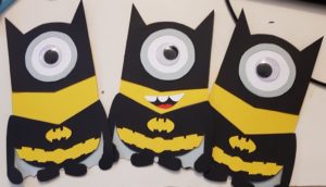 Wackelaugen Batman Minions für selbstgebastelte Minion Schultüte