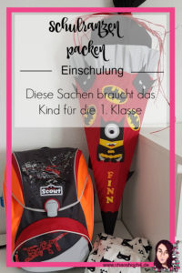 Was muss zur Einschulung in den Schulranzen - Foerderschule Edition