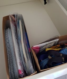 upcycling Schubladen Organisation aus Cornflakeskartons