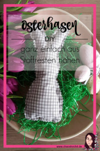 Osterhasen aus Stoffresten naehen